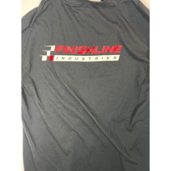 Gildan Other - Finishline Industries Graphic T-Shirt Black Mens Large FL Logo Racing Tee